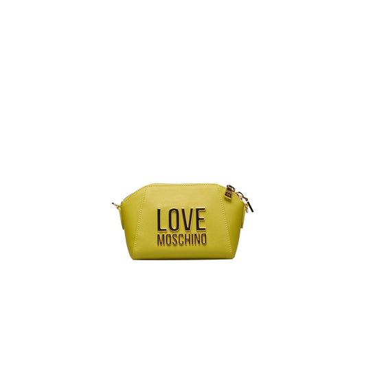 Yellow Polyethylene Crossbody Bag