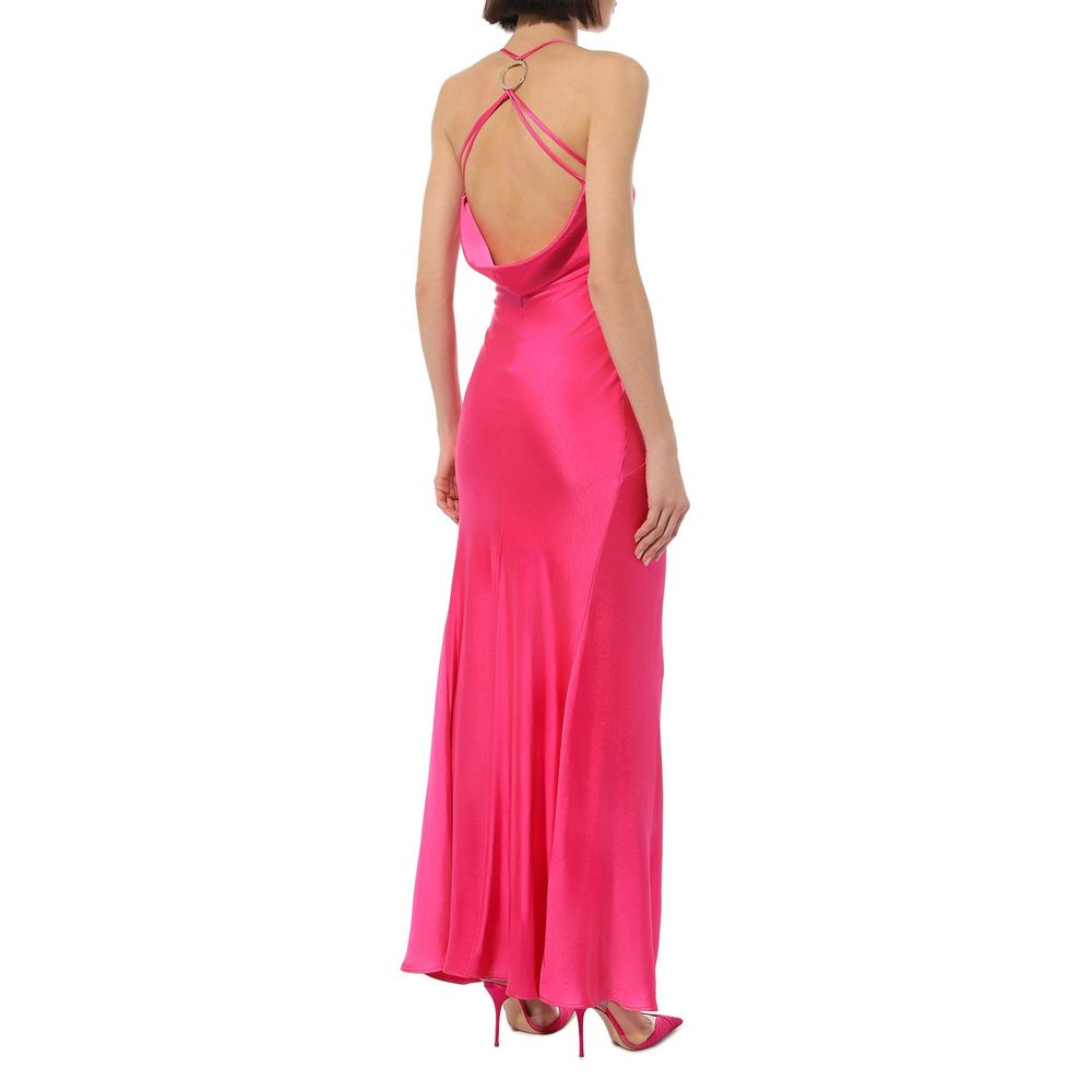 Fuchsia Polyester Dress