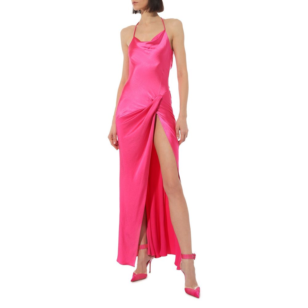 Fuchsia Polyester Dress