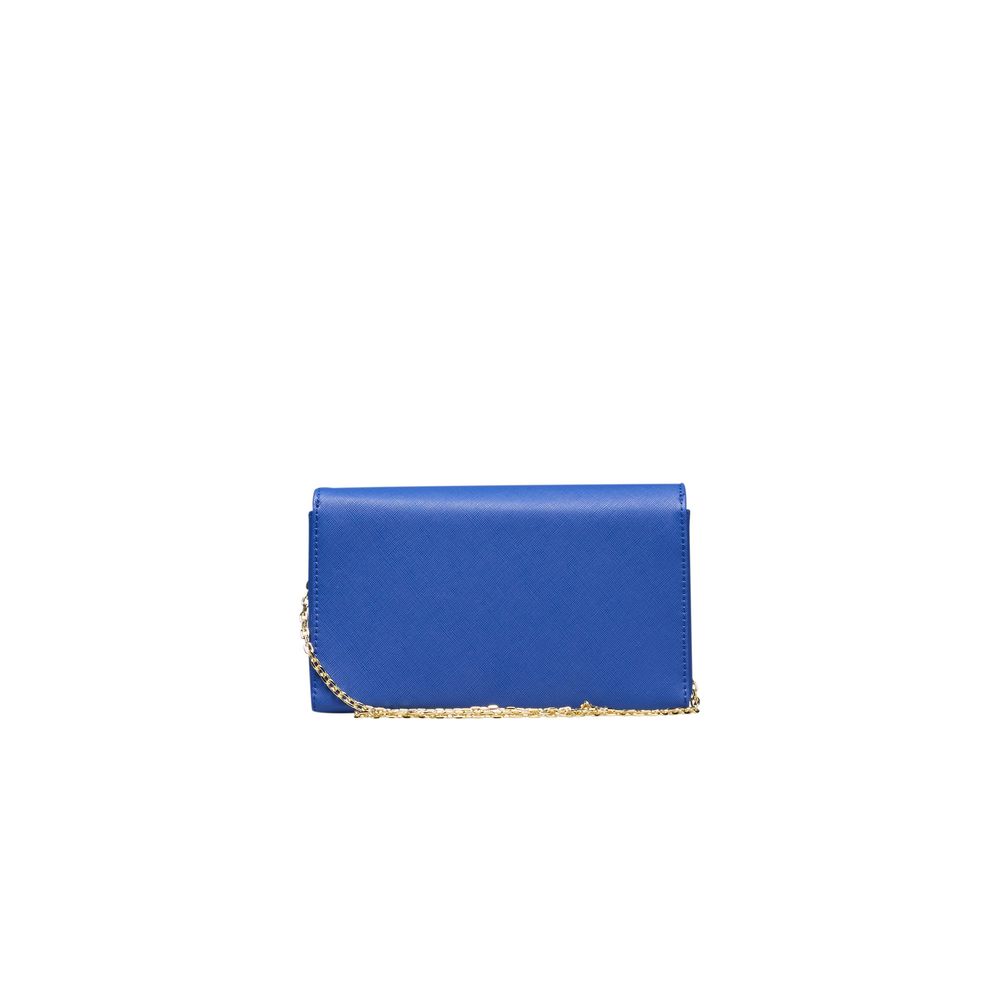 Blue Polyethylene Crossbody Bag