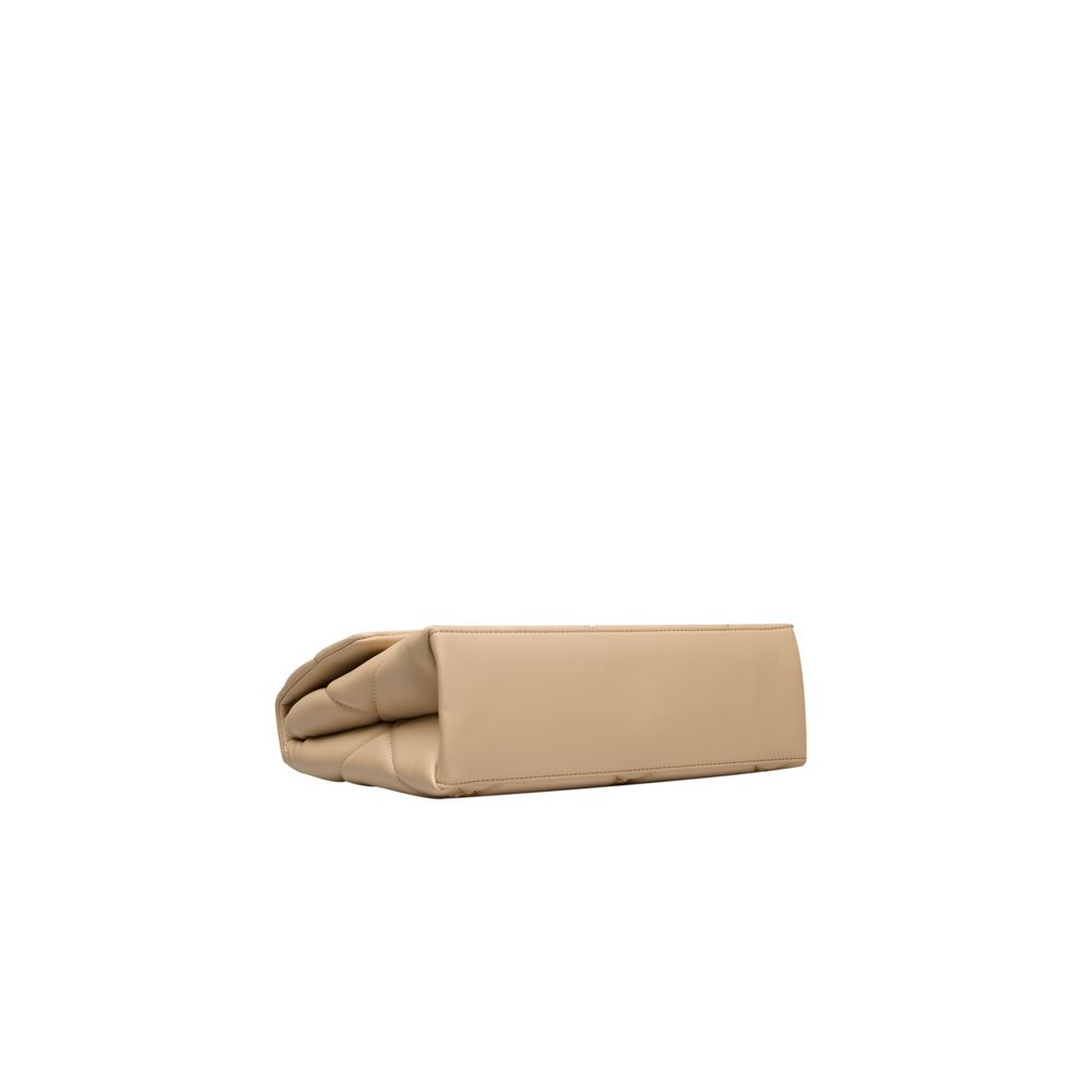 Beige Polyethylene Handbag