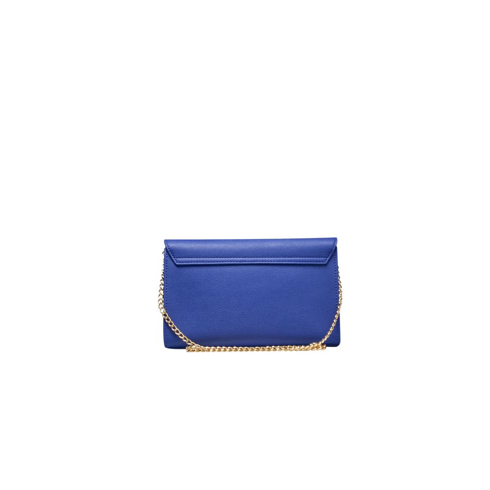 Blue Polyethylene Crossbody Bag