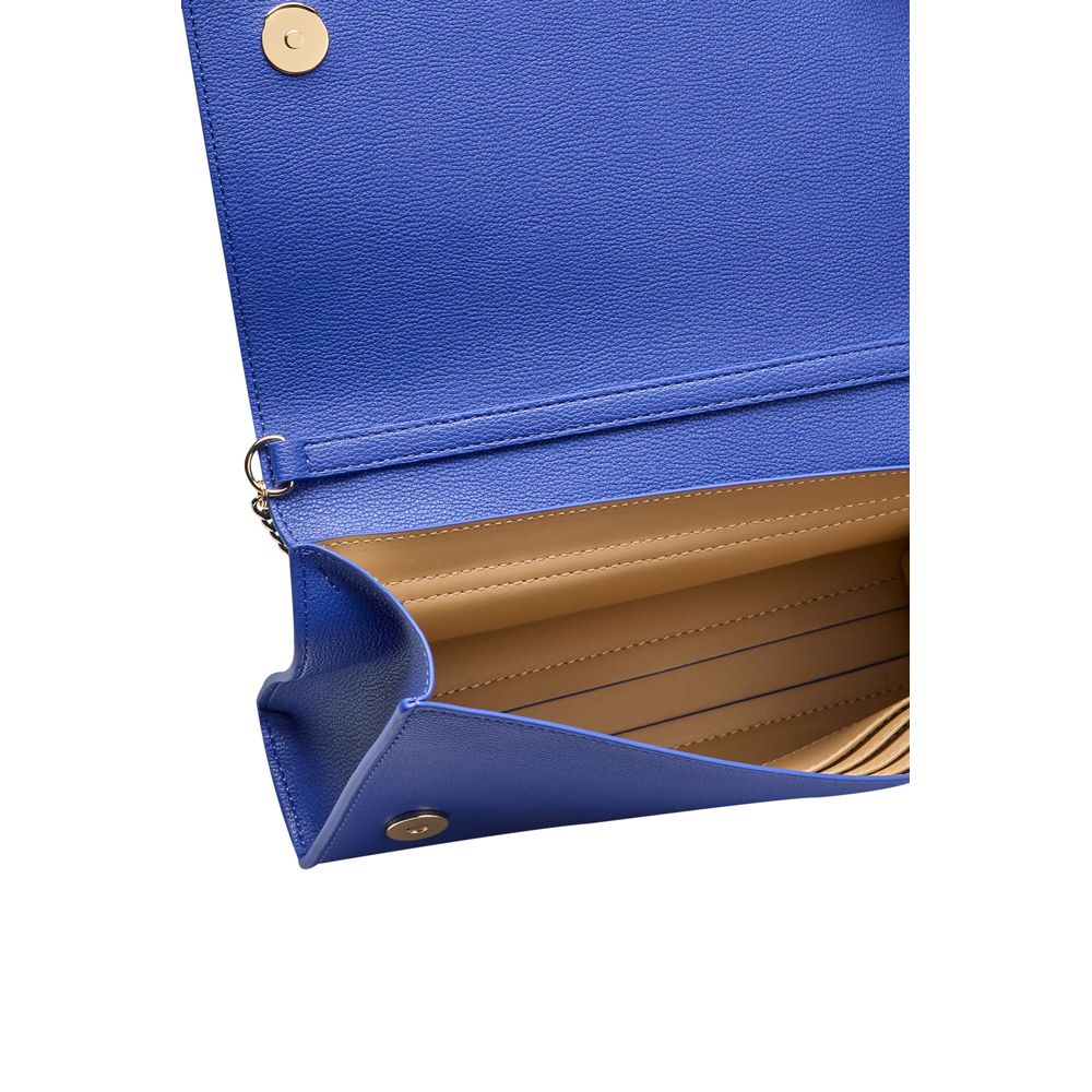 Blue Polyethylene Crossbody Bag