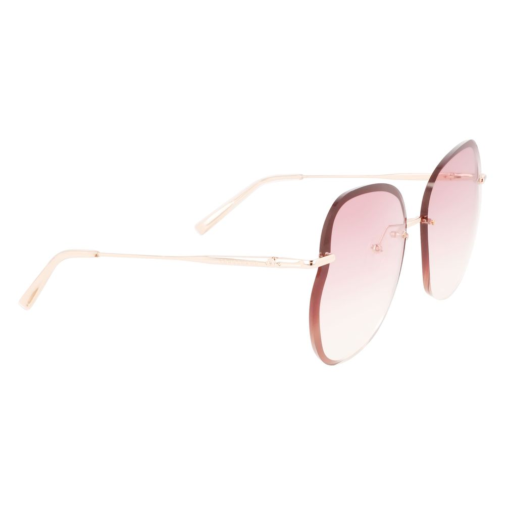 Rose Gold Metal Sunglasses