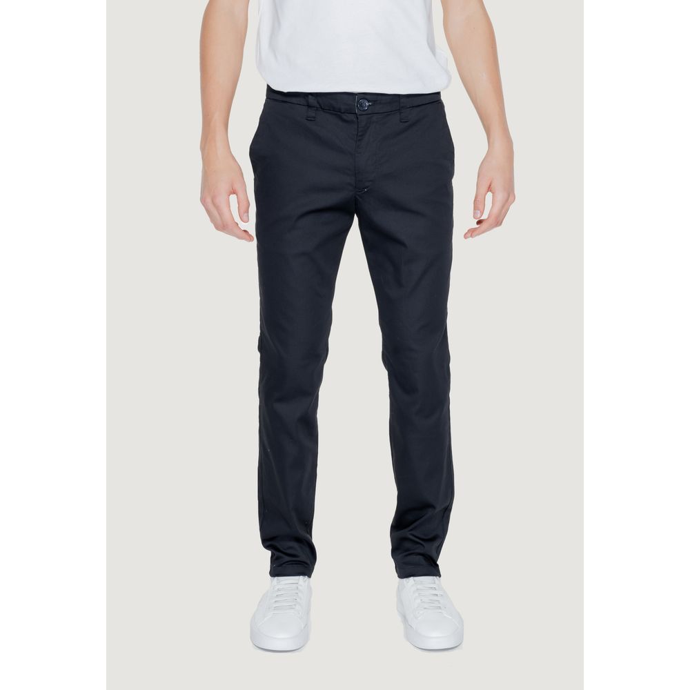 Black Cotton Jeans & Pant