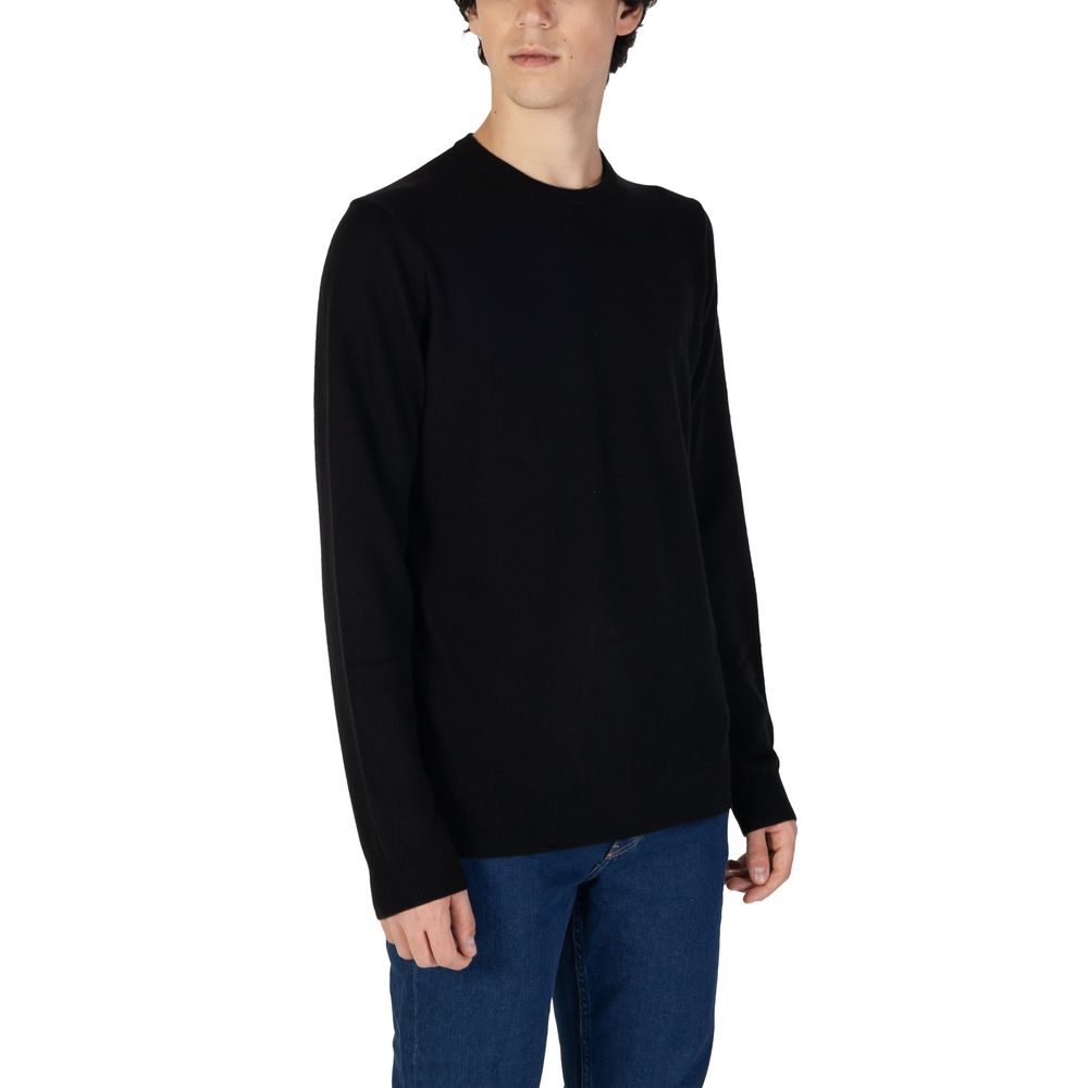 Black Cotton Sweater