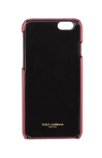 Funda de iPhone de cristal de cuero rosa elegante