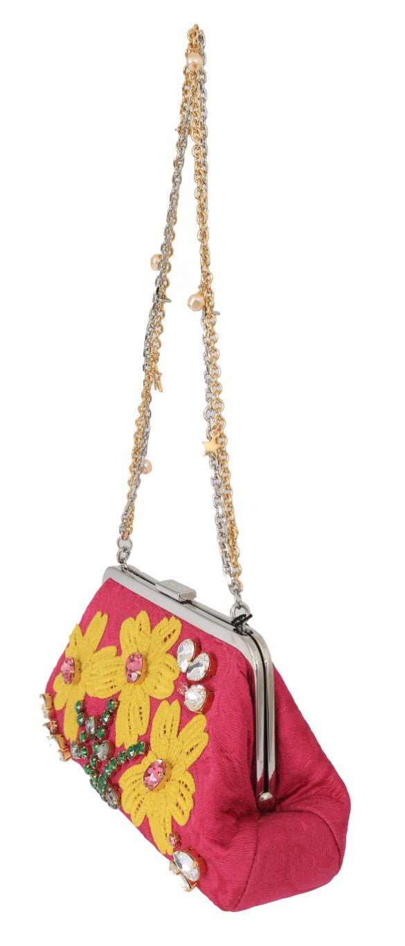 Elegante bolso de fiesta de noche en rosa