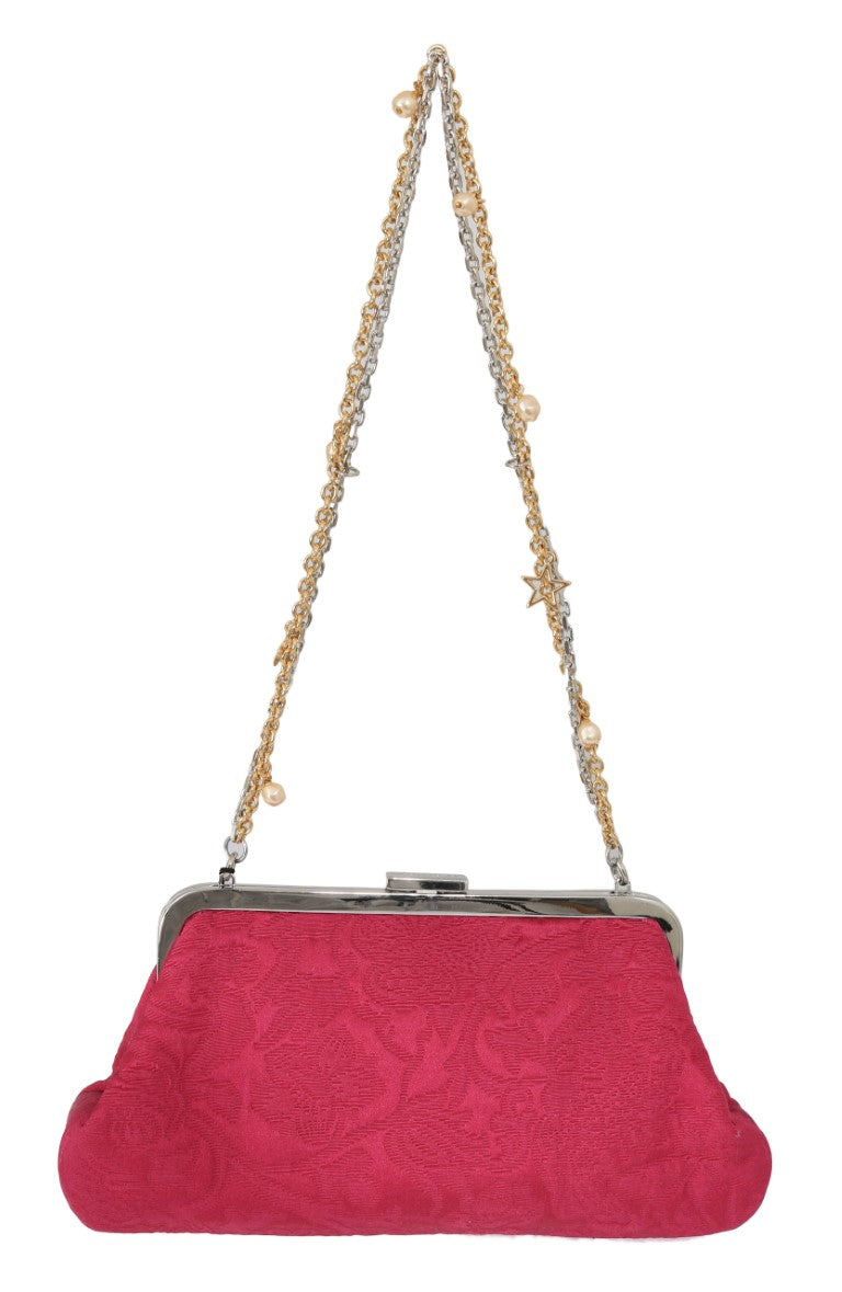 Elegante bolso de fiesta de noche en rosa