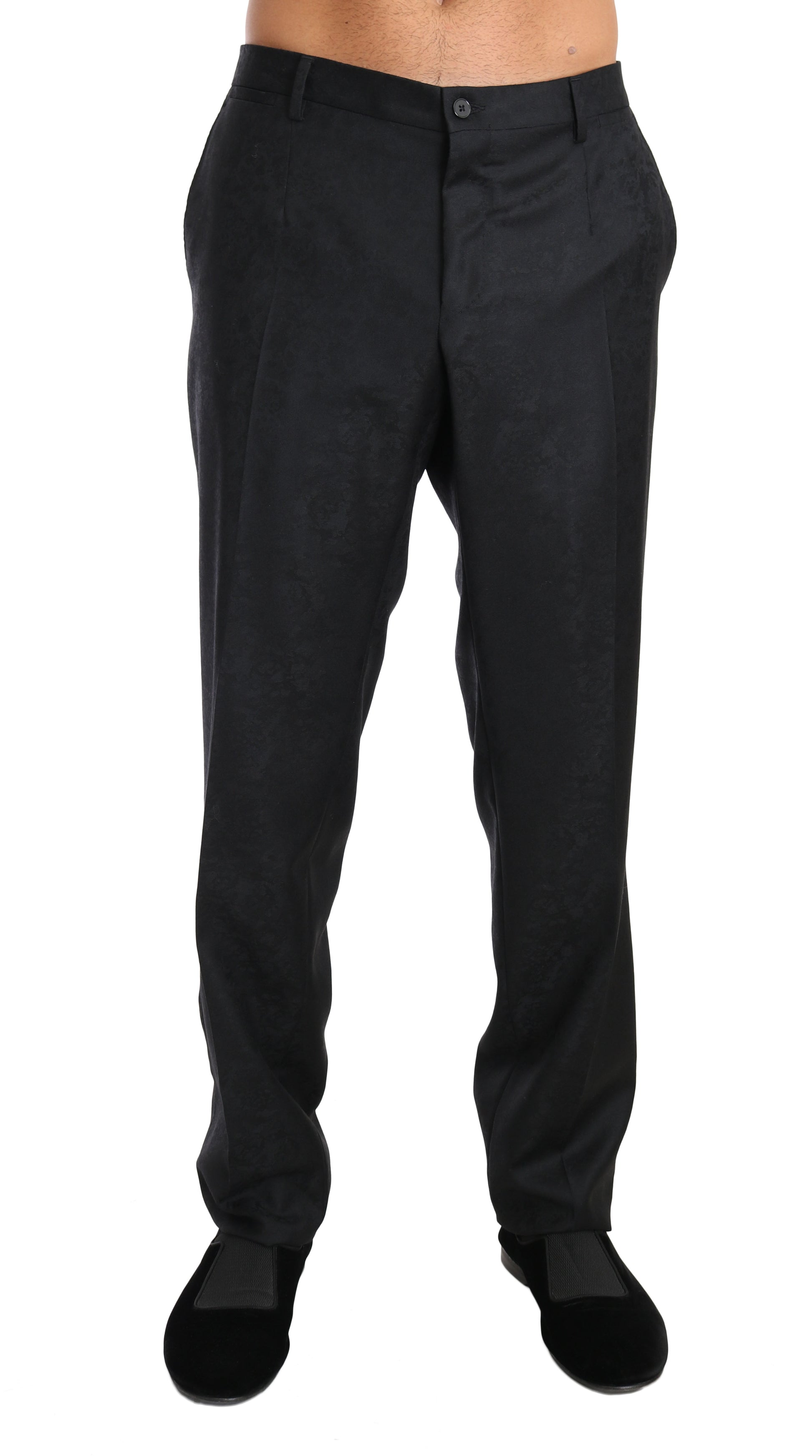 Elegante formele broek met grijs patroon