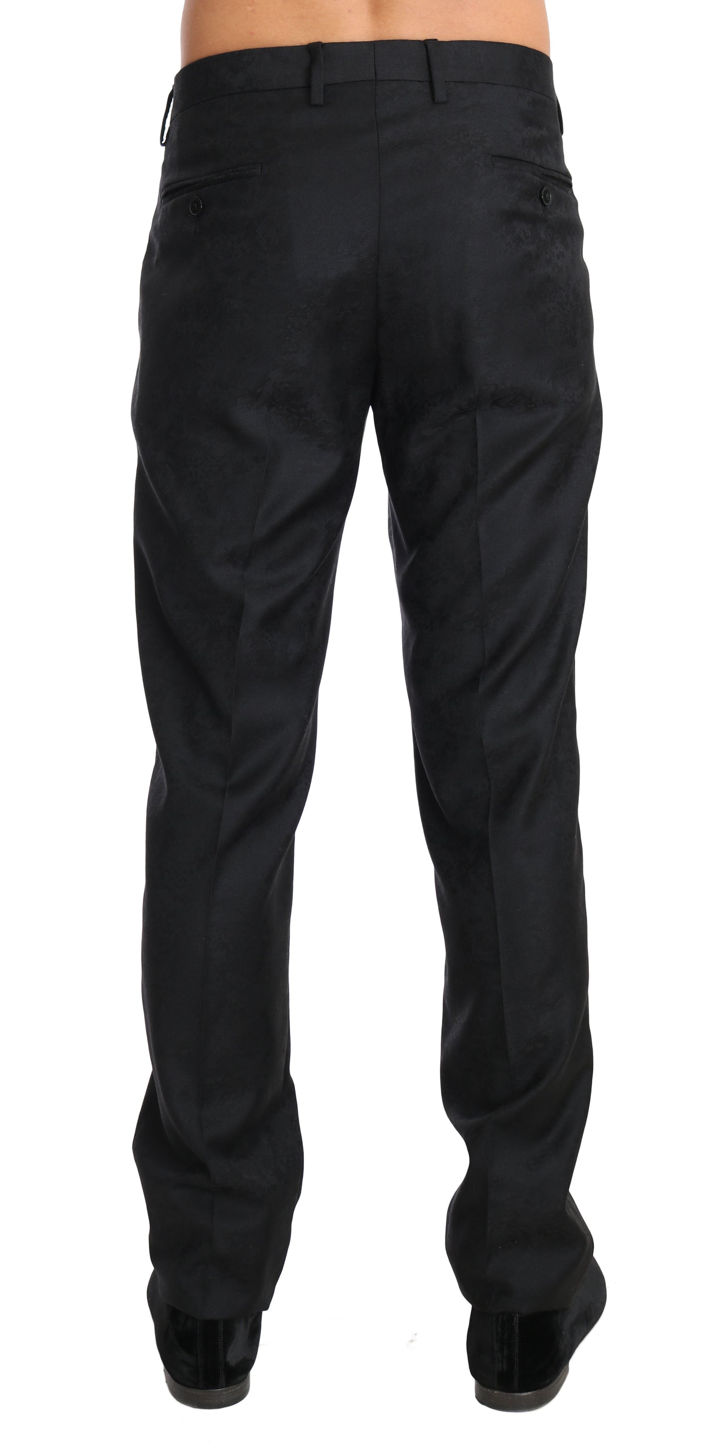 Elegante formele broek met grijs patroon