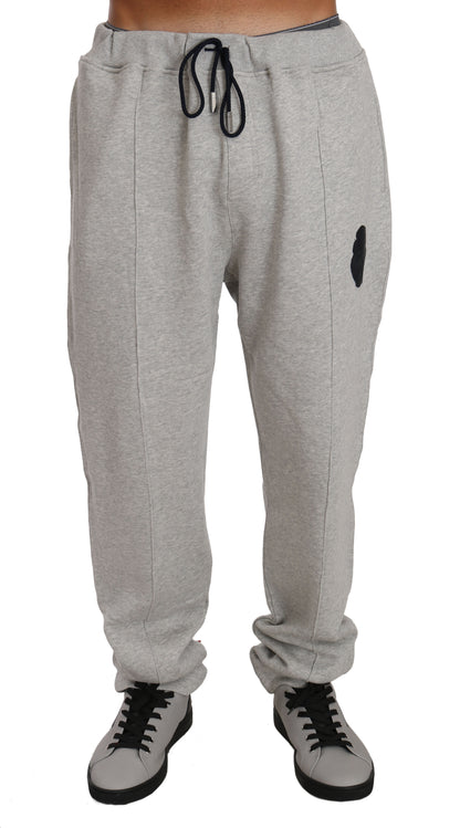 Elegant grijs katoenen sweatsuit-ensemble