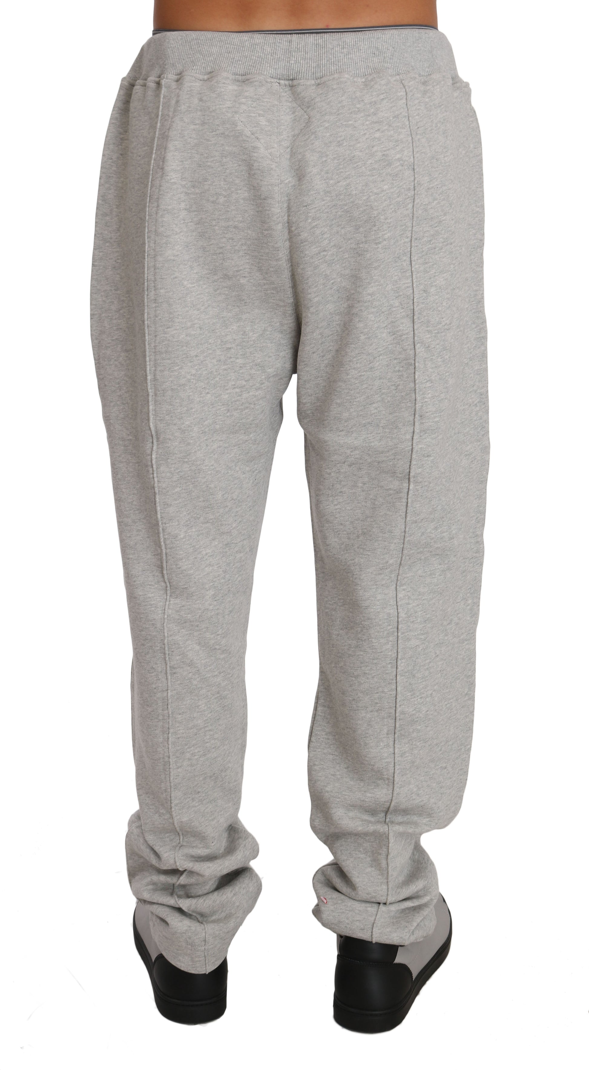 Elegant grijs katoenen sweatsuit-ensemble