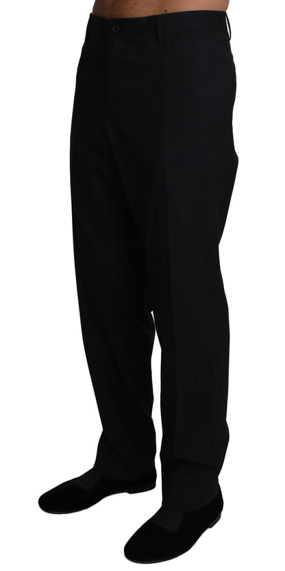 Elegante zwarte formele broek van wolmix