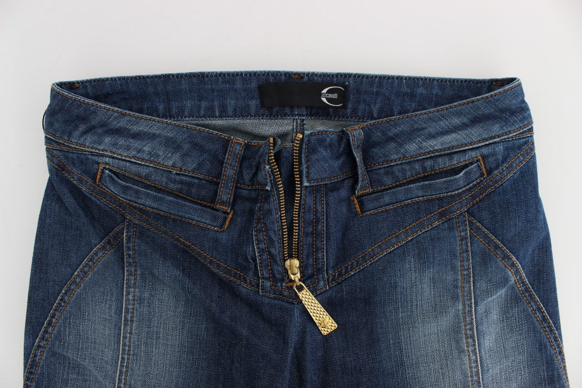 Chique denim met bootcut blauwe wassing