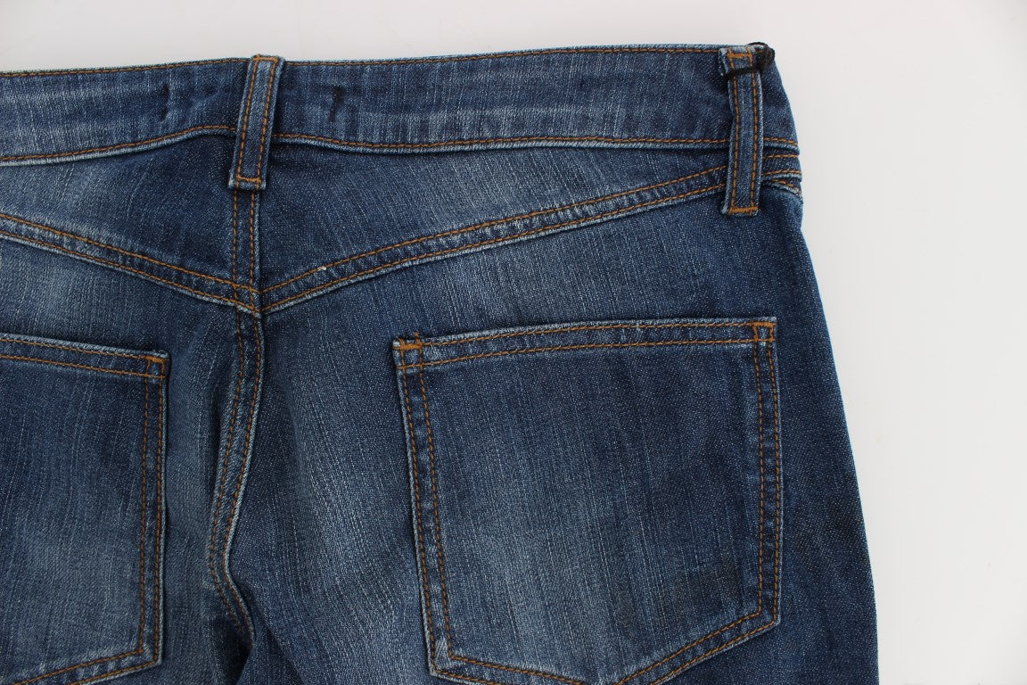 Chique denim met bootcut blauwe wassing