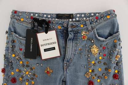 Betoverde Boyfriend Jeans met Kristallen Hart van Sicilië