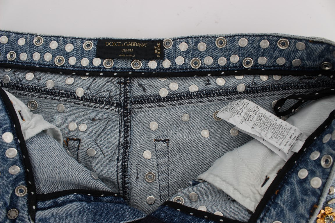 Betoverde Boyfriend Jeans met Kristallen Hart van Sicilië