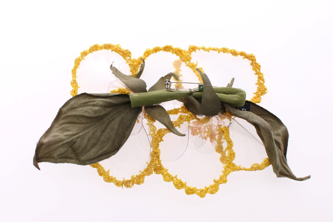 Exquisite Handmade Floral Silk Brooch