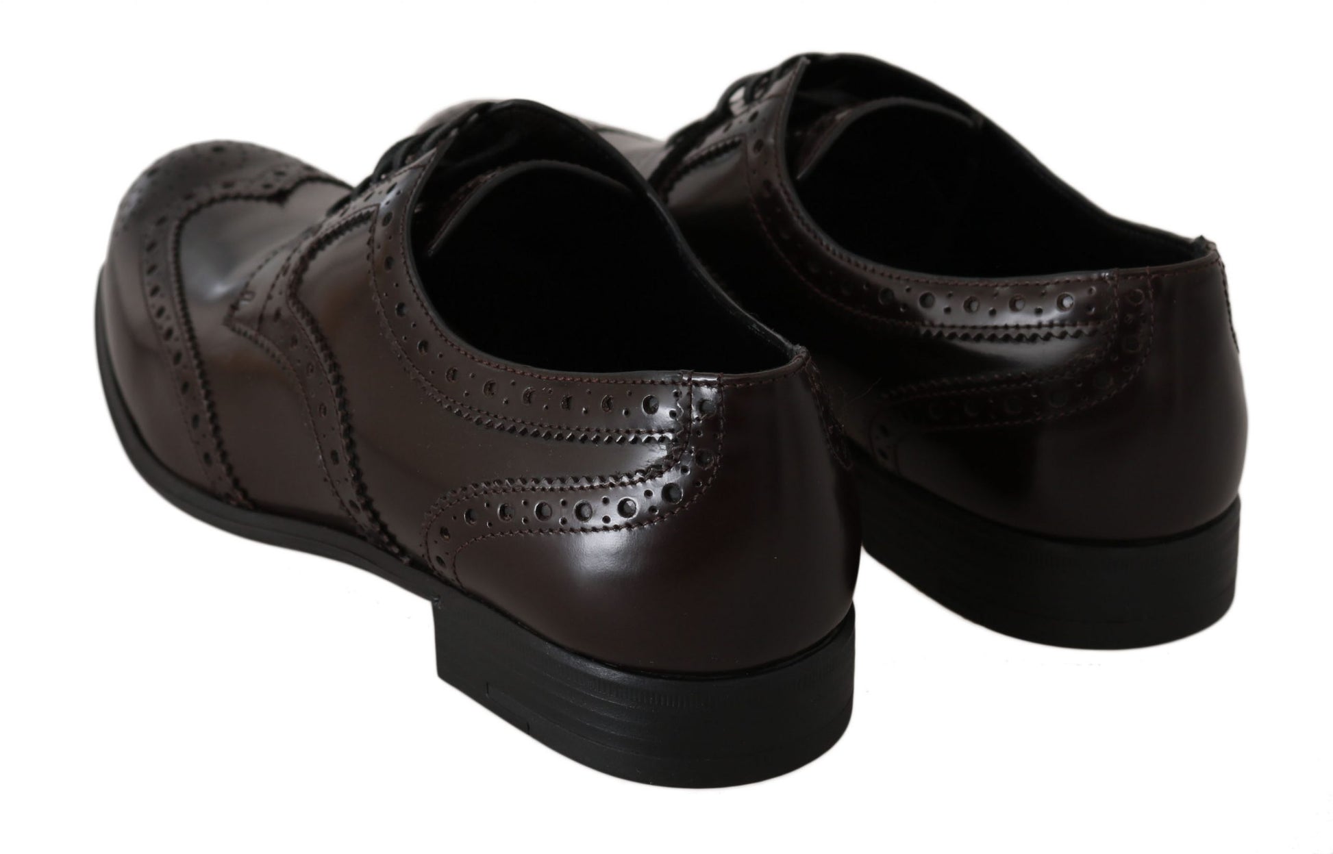 Elegante bruine leren Oxford-flats