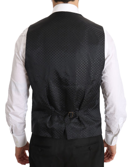 Elegant Gray Formal Vest - Regular Fit