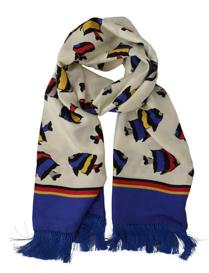 Multicolor Silk Men's Scarf Wrap