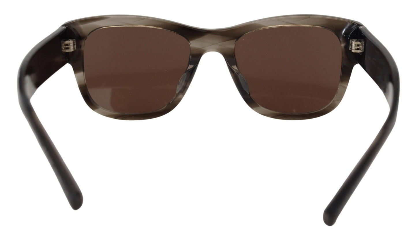 Gafas de sol elegantes con degradado marrón para mujer