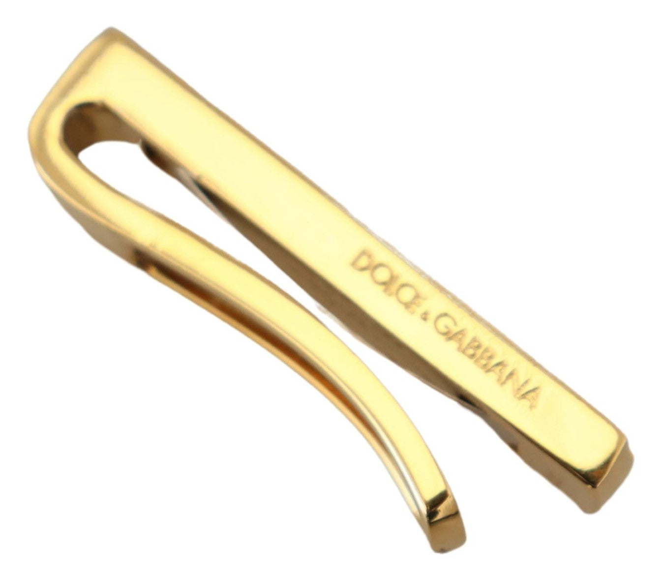 Elegante alfiler de corbata de latón dorado para hombre