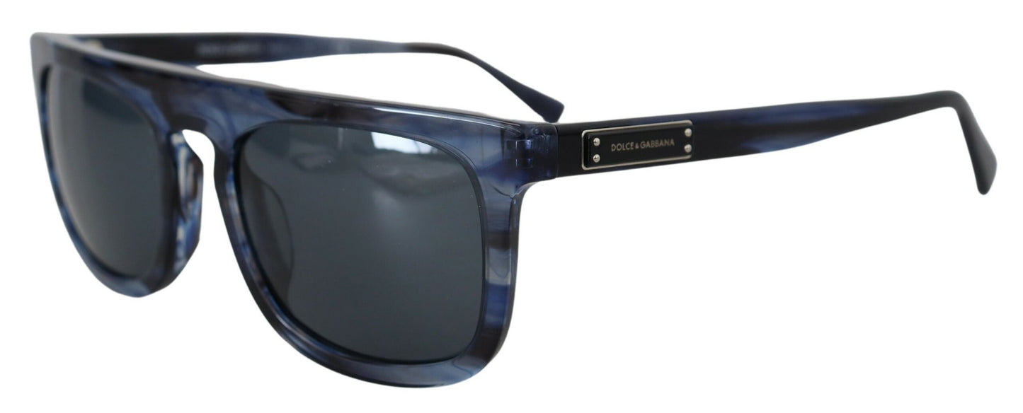 Elegantes gafas de sol de acetato azul