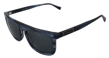 Elegantes gafas de sol de acetato azul