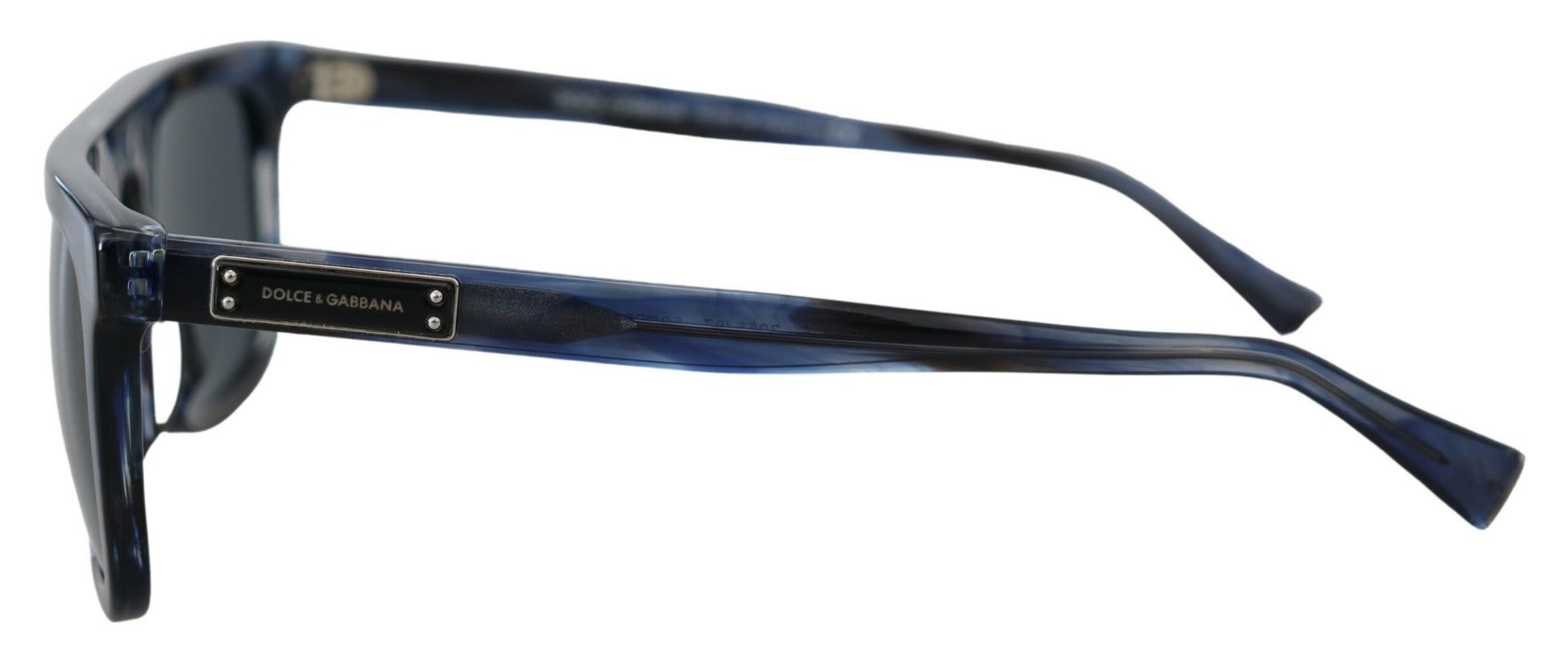 Elegantes gafas de sol de acetato azul para mujer