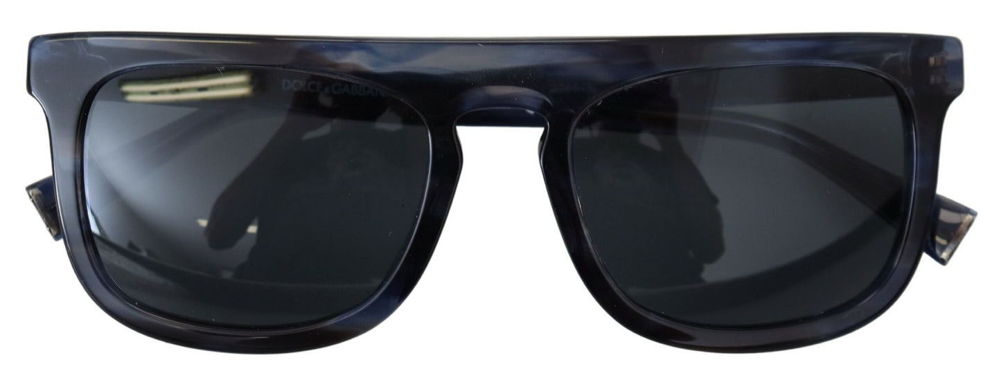 Elegantes gafas de sol de acetato azul para mujer