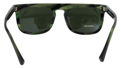 Gafas de sol verdes elegantes con protección UV