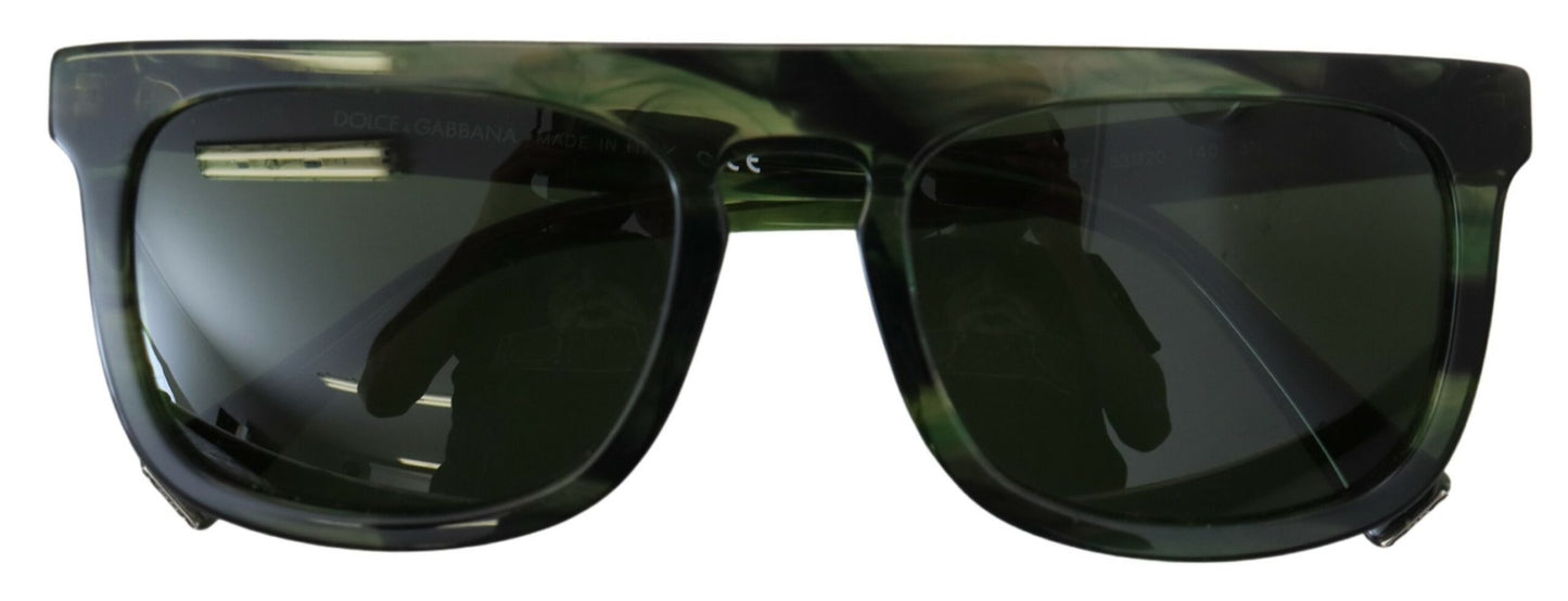 Gafas de sol verdes elegantes con protección UV