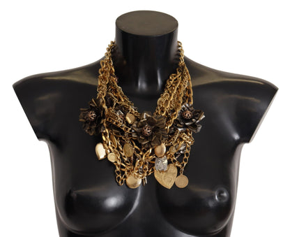 Sicilian Glamour Gold Statement Necklace