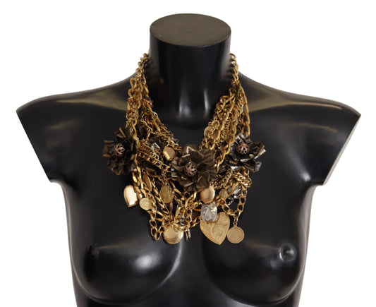 Siciliaanse glamour gouden verklaring ketting