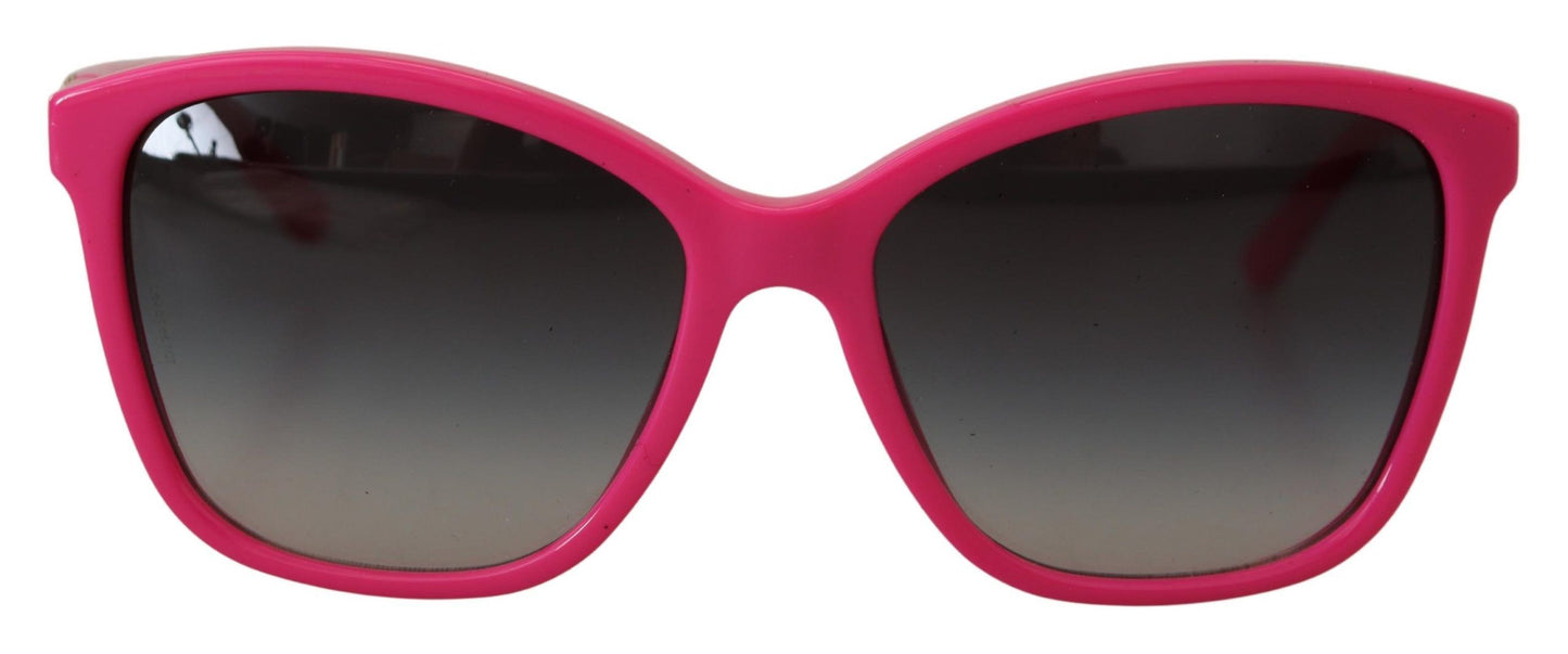 Elegantes gafas de sol redondas rosas para mujer