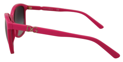 Elegantes gafas de sol redondas rosas para mujer