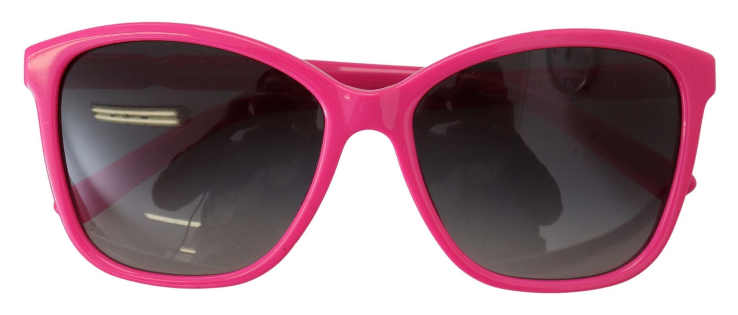 Elegantes gafas de sol redondas rosas para mujer