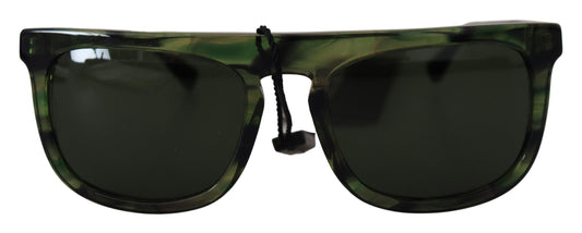 Gafas de sol elegantes de acetato verde para mujer