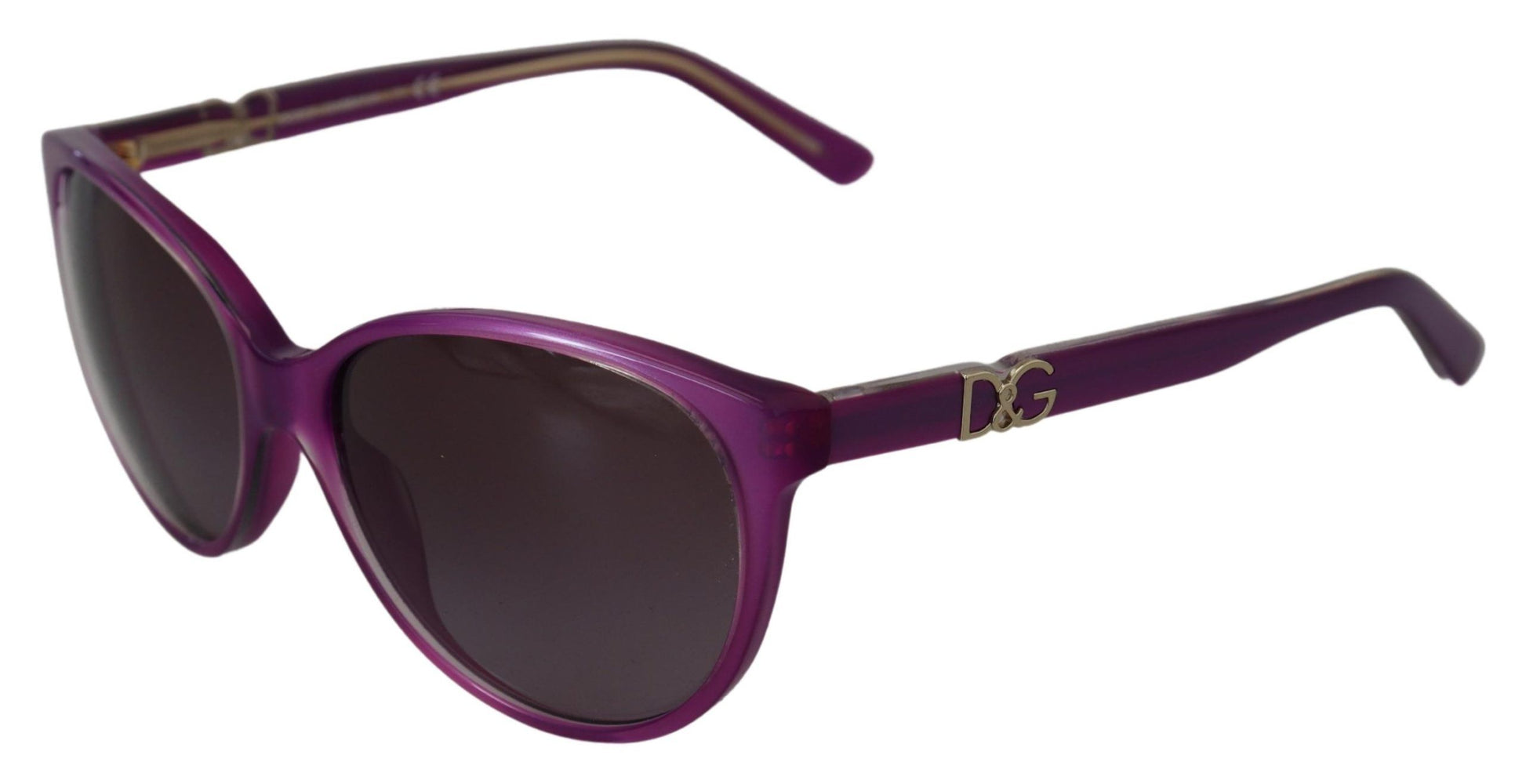 Elegantes gafas de sol redondas de acetato morado