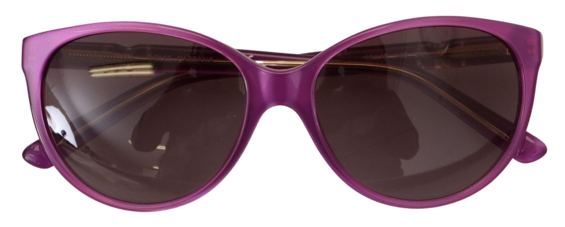 Elegantes gafas de sol redondas de acetato morado