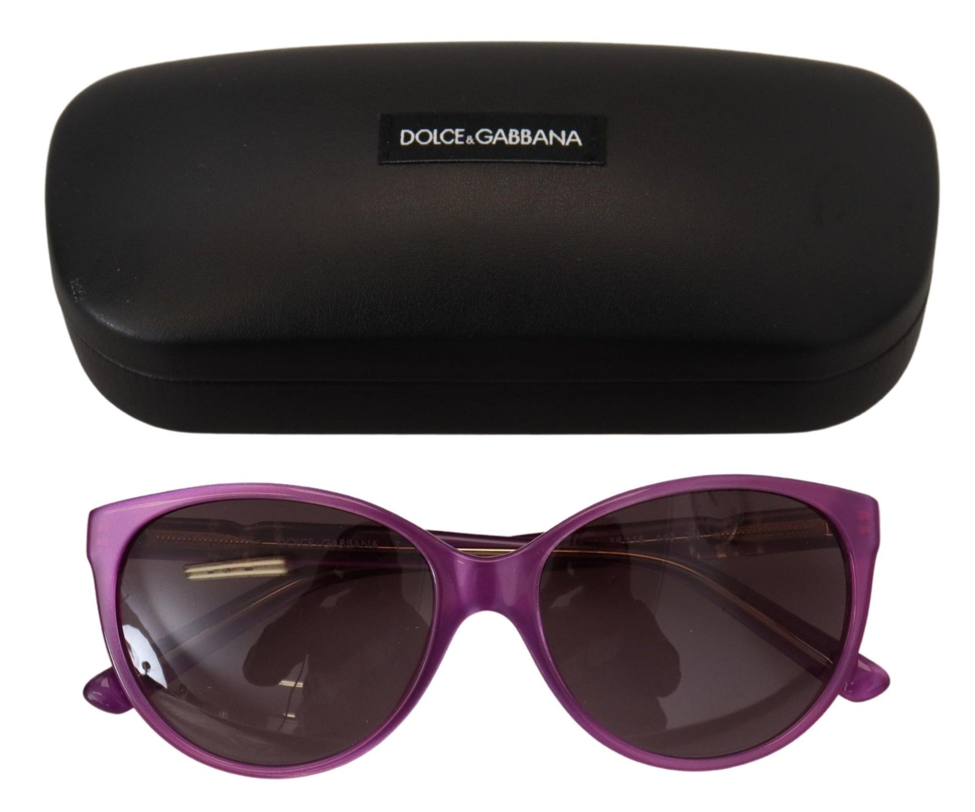 Elegantes gafas de sol redondas de acetato morado