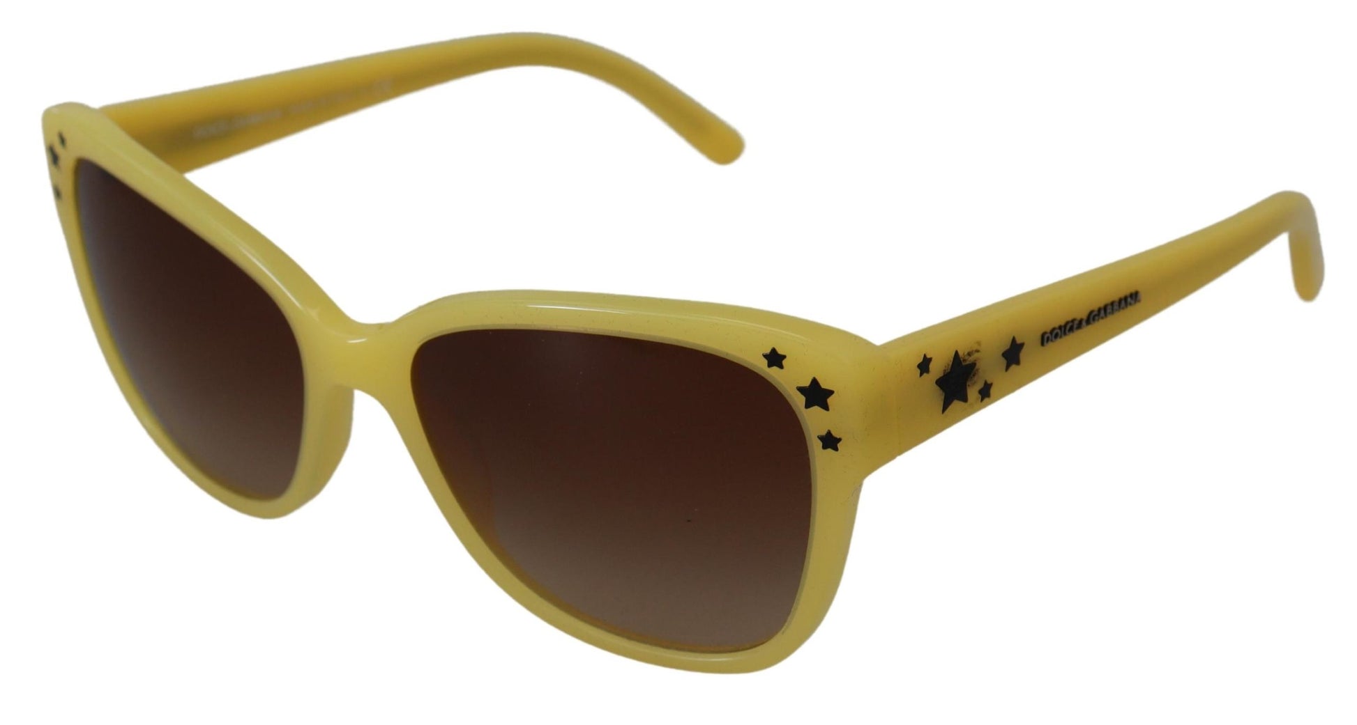 Gafas de sol elegantes con degradado de acetato amarillo