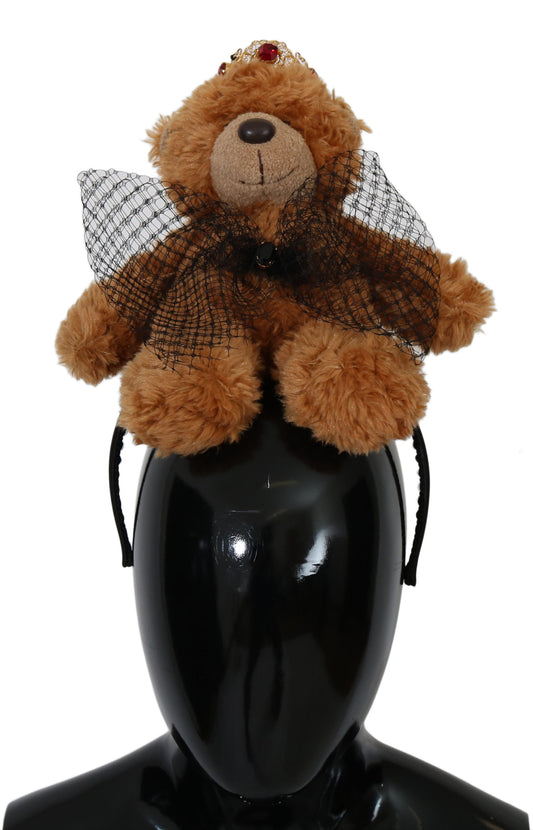 Teddybeer Crystal Crown haarband