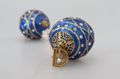 Pendientes elegantes con bolas navideñas de cristal colgantes