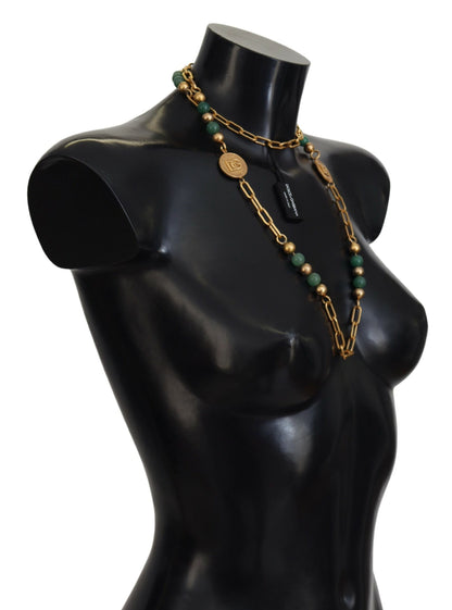 Elegant Gold-Plated Gemstone Necklace