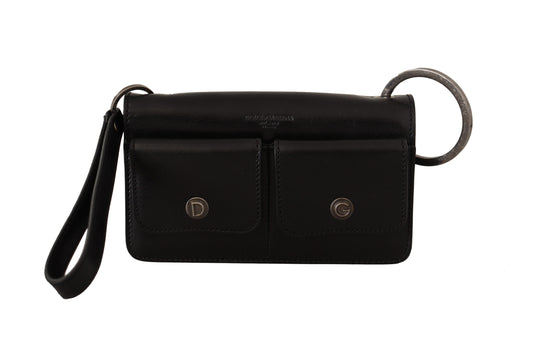 Elegante Mini Cartera de Piel en Negro Atemporal