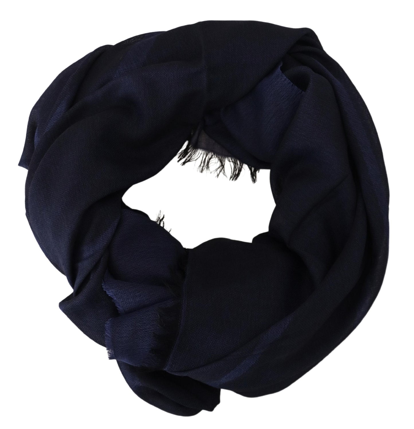 Elegant Fringed Wool Blend Scarf