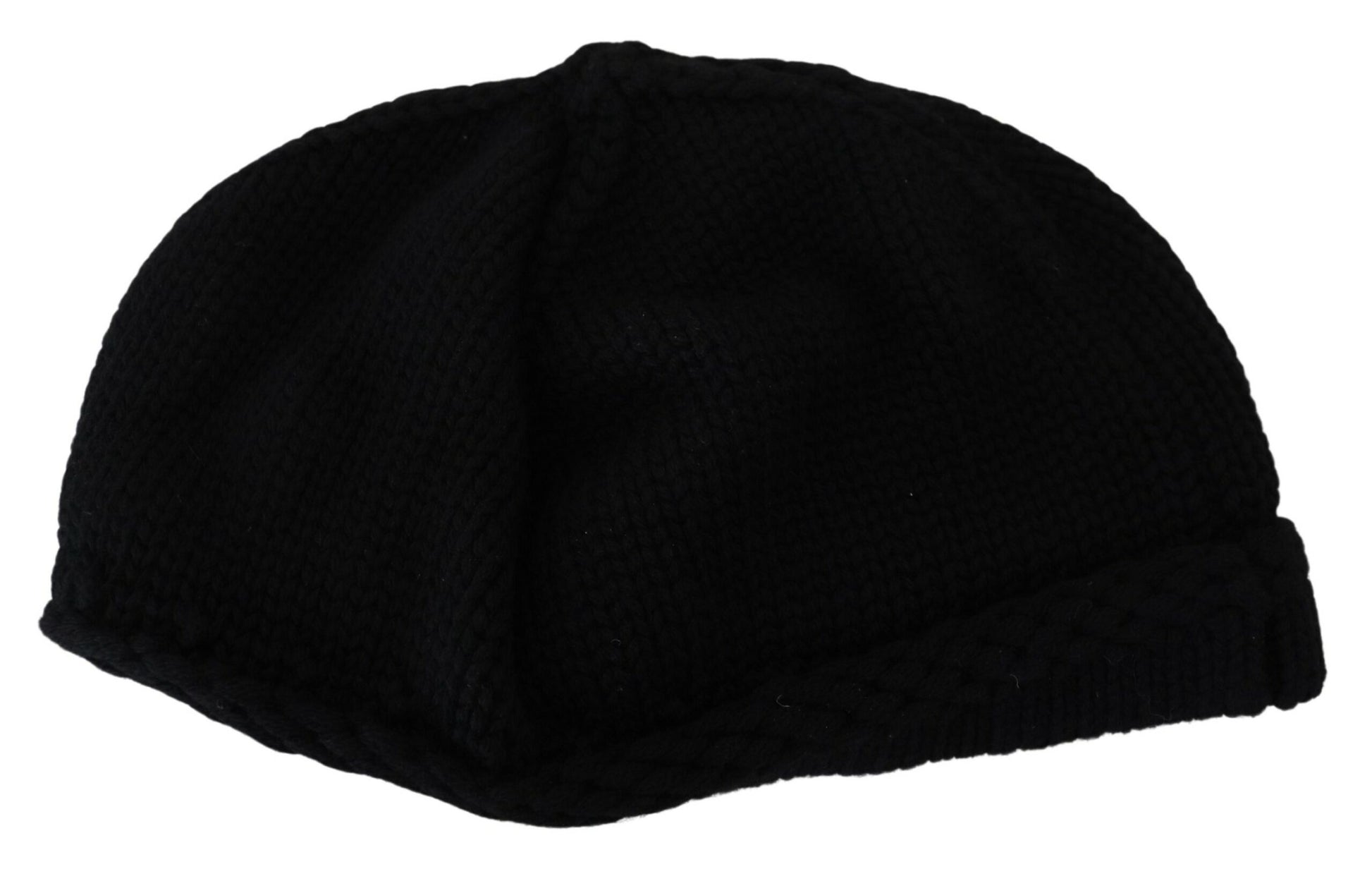 Gorro elegante de lana virgen negro